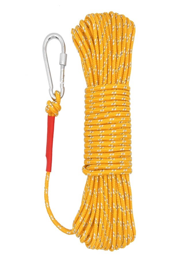 NewDoar 6mm Marine Floating Rope - High-Strength, Double-Braided Reflective Orange for Boating, Camping, Anchor,Fishing, Mooring, Rescue,Hi-Performance Boat Rope - Image 1