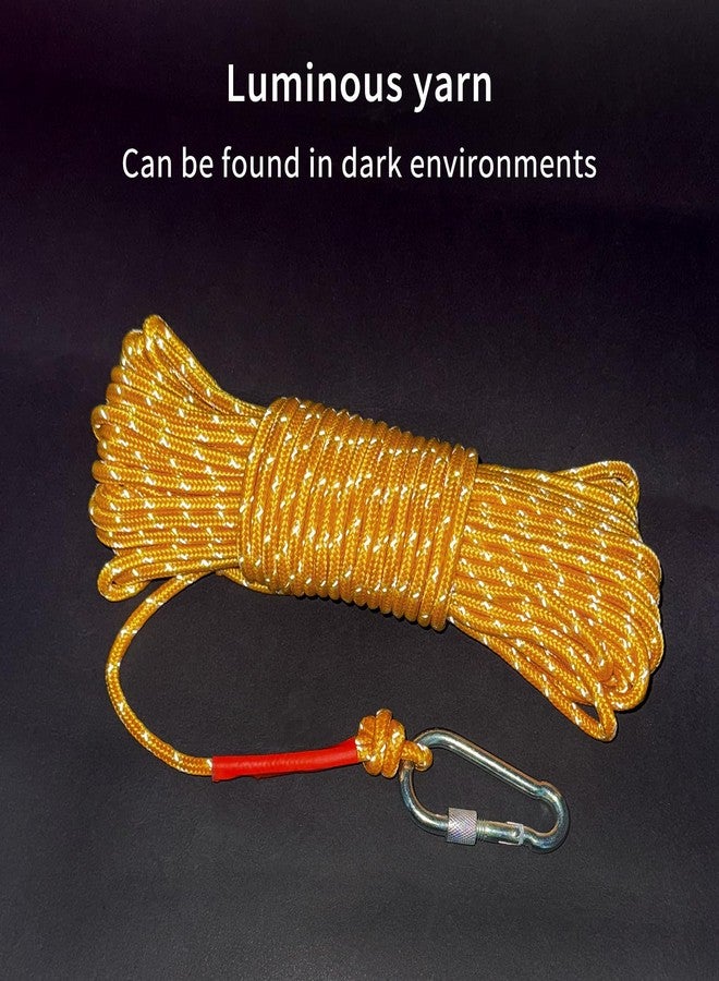 NewDoar 6mm Marine Floating Rope - High-Strength, Double-Braided Reflective Orange for Boating, Camping, Anchor,Fishing, Mooring, Rescue,Hi-Performance Boat Rope - Image 3