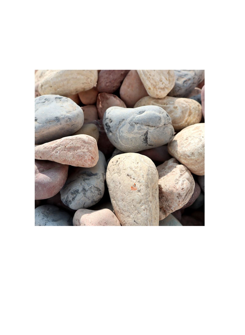 KNP Mix Color River stone Natural Garden Material 5-8 cm 10 kg - Image 1
