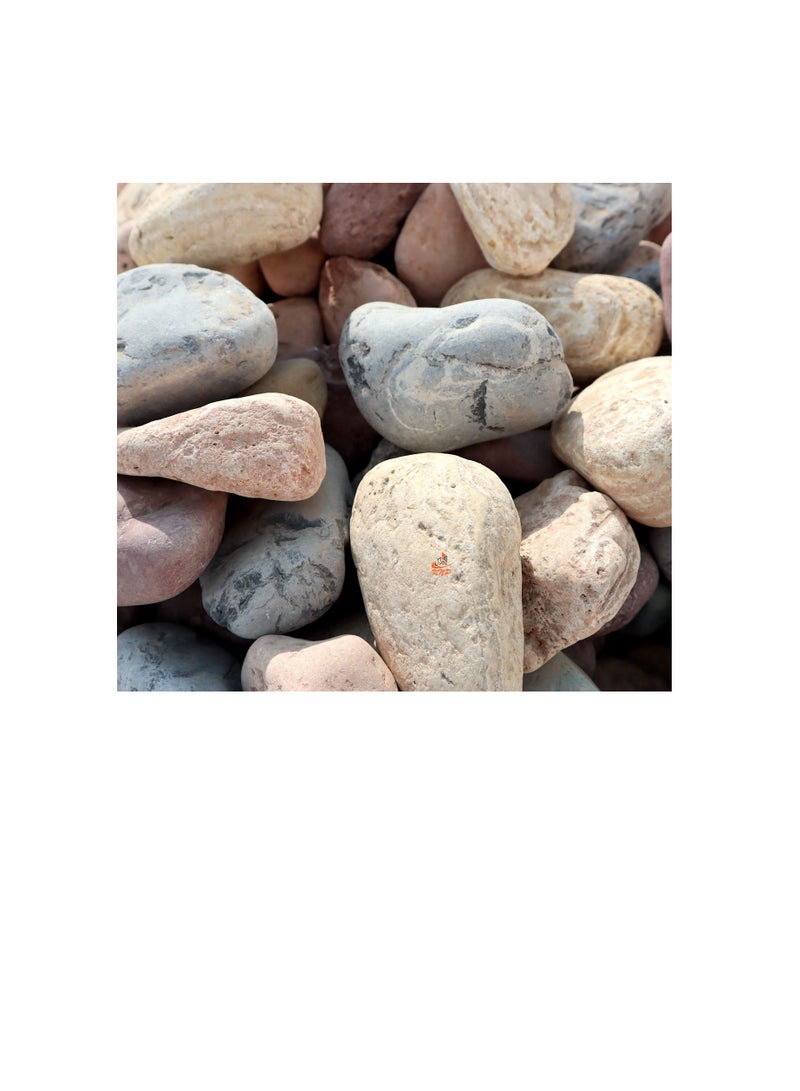 KNP Mix Color River stone Natural Garden Material 5-8 cm 10 kg - Image 2