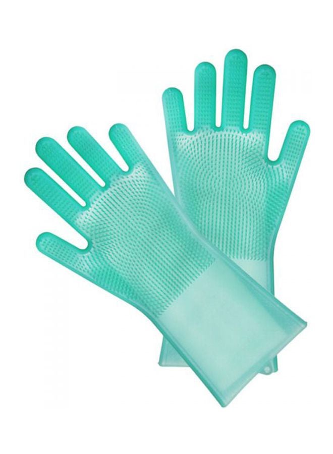 اثنين من قفازات التنظيف أخضر 33.5X 15سم - Image 4