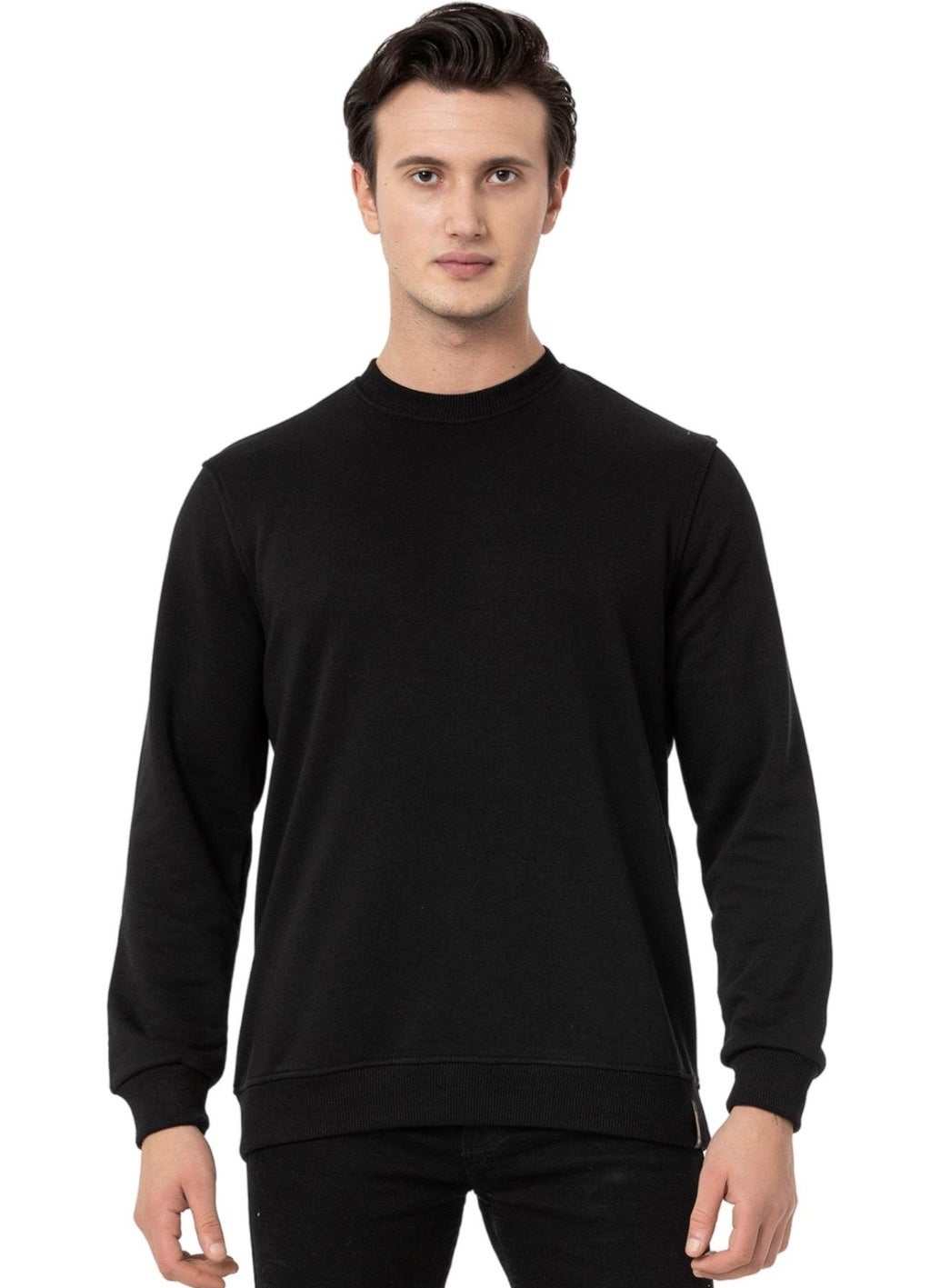Scooter  Crew Neck Black Men's Sweatshirt M1515TS  - Image 2