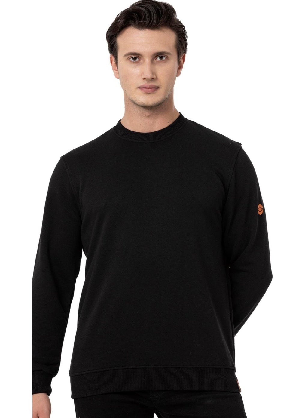 Scooter  Crew Neck Black Men's Sweatshirt M1515TS  - Image 3