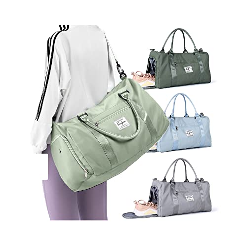 BJLFS Weekender Duffel Bags for Women Men, Travel Totes Bag for Airplane, Cute Sports Gym Dance Overnight Luggage Bag with Wet Pocket Shoe Compartment, Carry On Hospital Bag for Labor and Delivery - Image 1