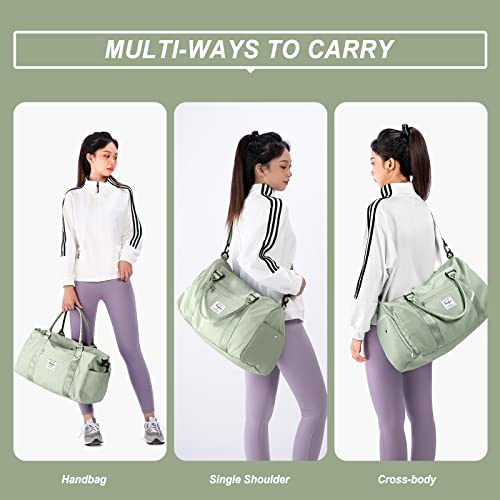 BJLFS Weekender Duffel Bags for Women Men, Travel Totes Bag for Airplane, Cute Sports Gym Dance Overnight Luggage Bag with Wet Pocket Shoe Compartment, Carry On Hospital Bag for Labor and Delivery - Image 3