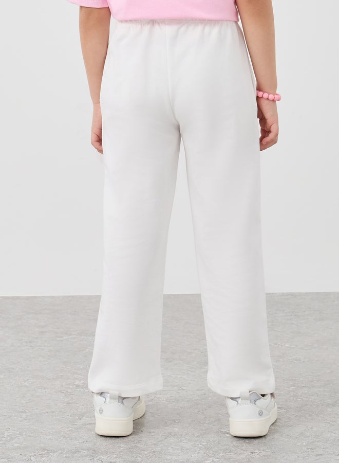 ستايلي بنطلون رياضي واسع الساق بطبعة جرافيك ستايلي - Image 4