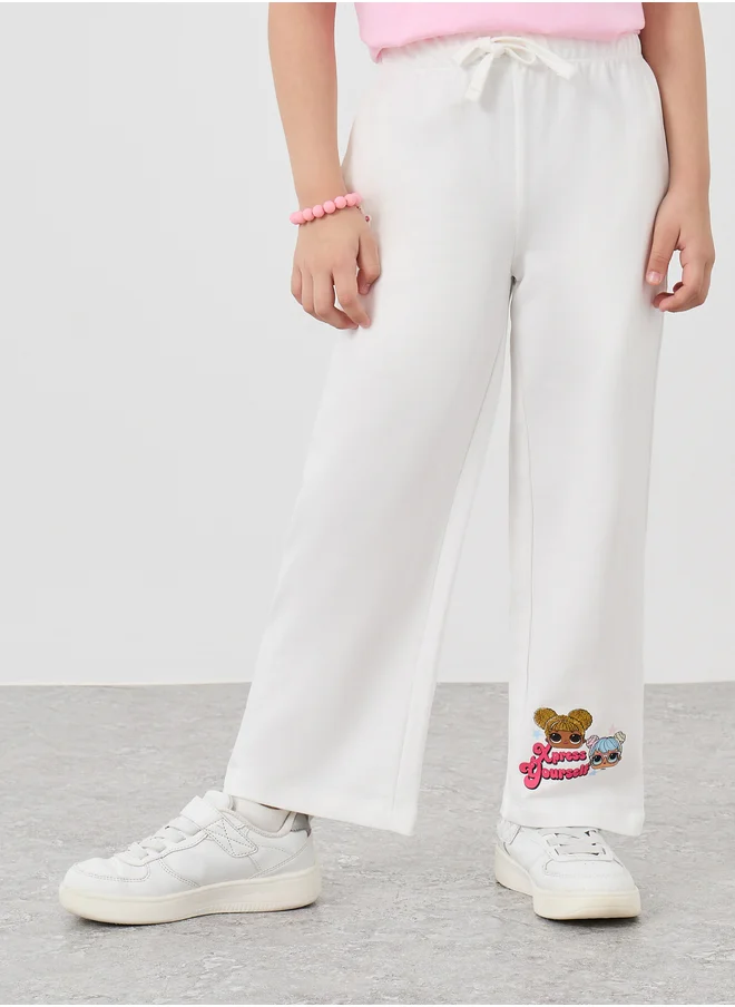 Styli Styli Graphic Print Wide Leg Joggers