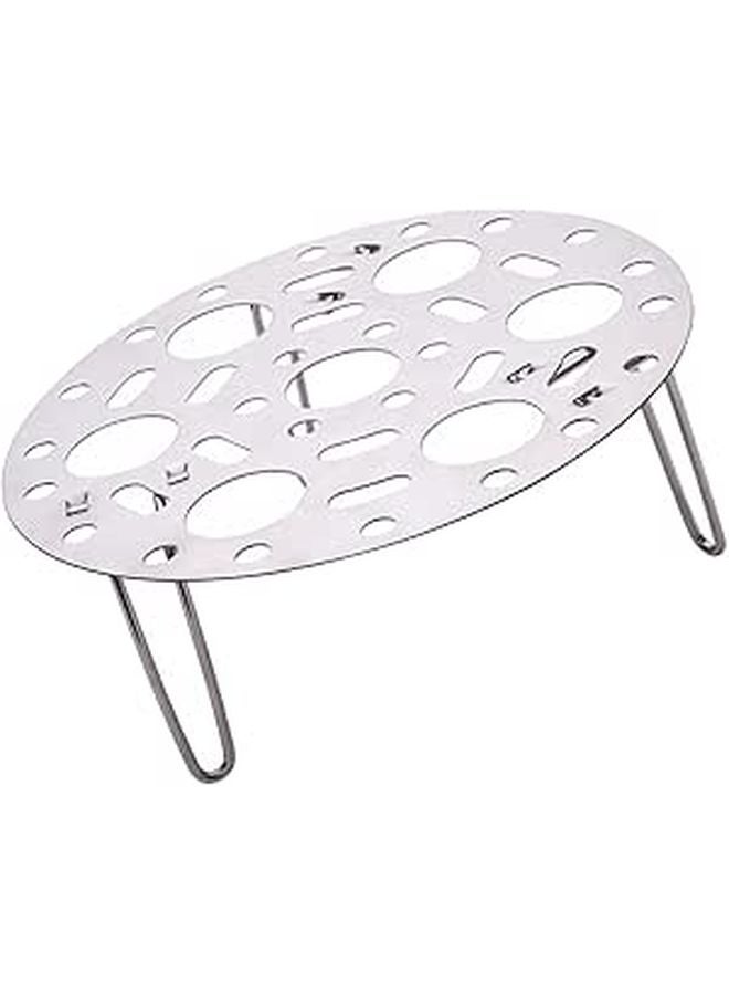 304 Stainless Steel Folding Steamer Rack Multipurpose Kitchen Food Egg Fish Cooker Stand - Image 1