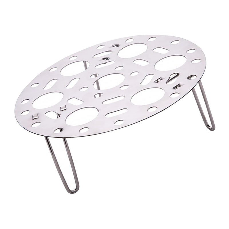 304 Stainless Steel Folding Steamer Rack Multipurpose Kitchen Food Egg Fish Cooker Stand - Image 2