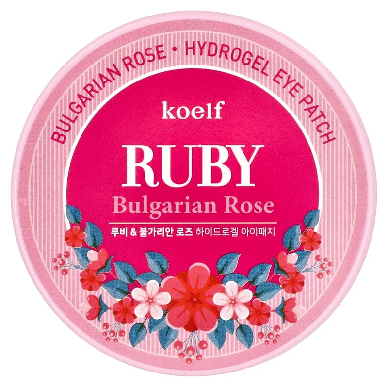 Koelf Ruby Bulgarian Rose Hydro Gel Eye Patch 60pcs30pairs