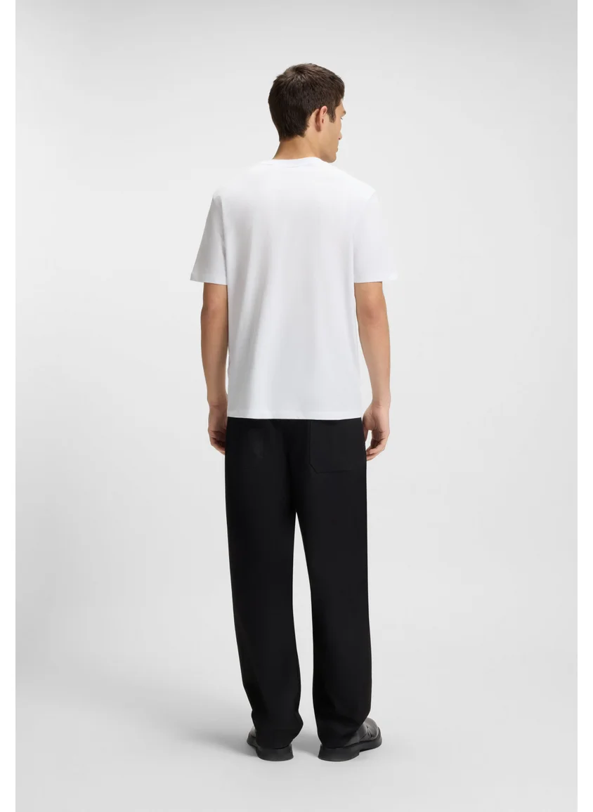 هوجو Cotton-jersey T-shirt with Dobermann print
