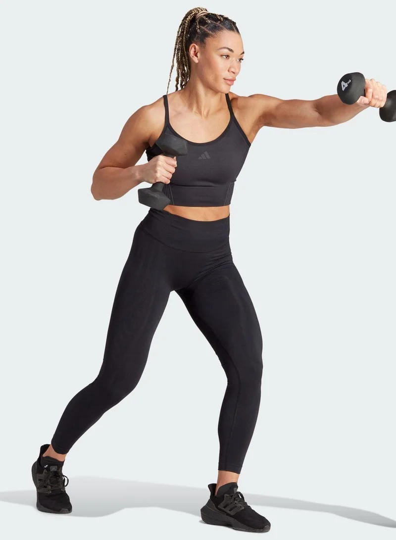 Adidas  Sml Top Black Training Tops 2XS for Women | Best Price UAE