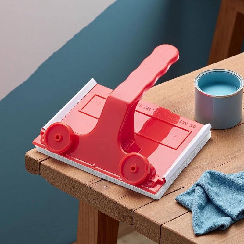 Wall & Ceiling Paint Tool: Red Edger with Handle & Roller, 2 in - Image 2