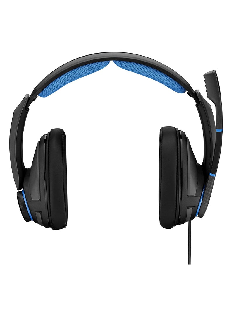 Sennheiser Sennheiser GSP 300 Around Ear Closed Acoustic Gaming Headset - Black/Blue (Pack of 1), 507079  - Image 2