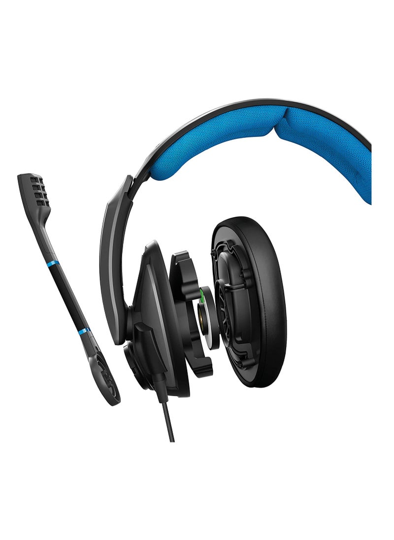Sennheiser Sennheiser GSP 300 Around Ear Closed Acoustic Gaming Headset - Black/Blue (Pack of 1), 507079  - Image 4