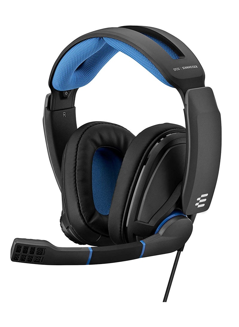Sennheiser Sennheiser GSP 300 Around Ear Closed Acoustic Gaming Headset - Black/Blue (Pack of 1), 507079  - Image 1
