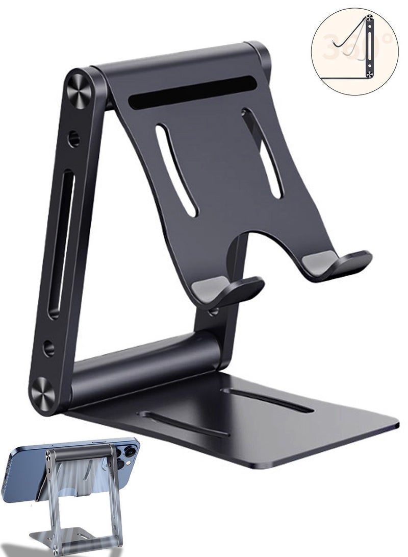 Beauenty Aluminum Alloy Adjustable Phone Holder, iPad Holder, Mobile Stand, Mobile Holder, Foldable Phone Holder, Desktop iPhone Holder Compatible with all Phones, iPhone 16/15 Series, Samsung Galaxy S24 S23 - Image 1