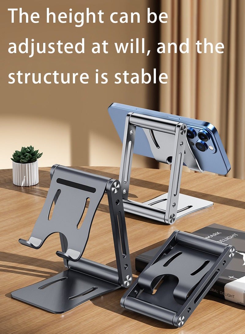 Beauenty Aluminum Alloy Adjustable Phone Holder, iPad Holder, Mobile Stand, Mobile Holder, Foldable Phone Holder, Desktop iPhone Holder Compatible with all Phones, iPhone 16/15 Series, Samsung Galaxy S24 S23 - Image 4