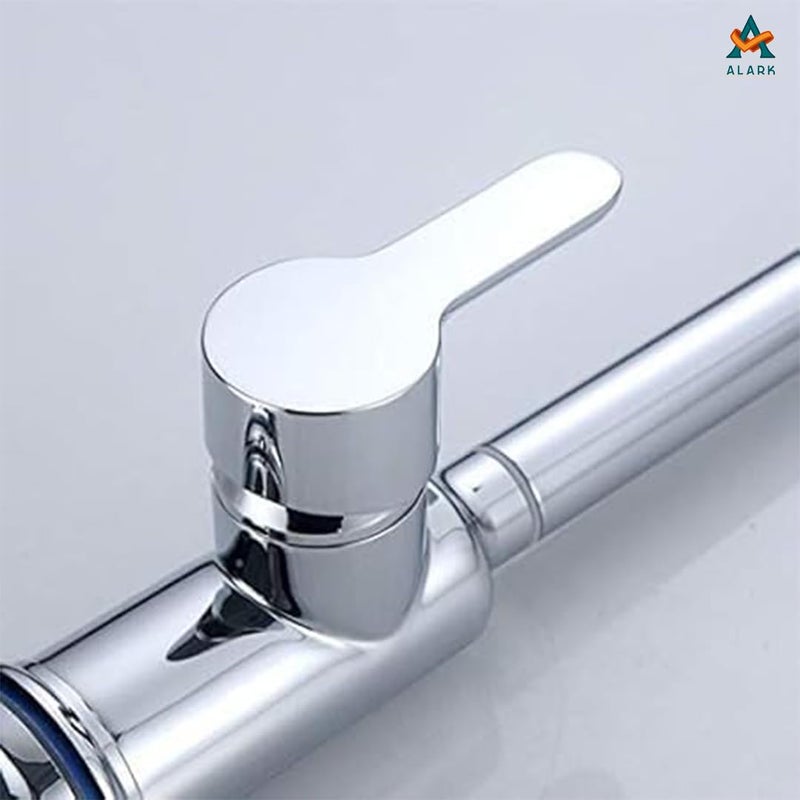 Alark حنفيات مطبخ ألارك مع رشاش قابل للسحب شلال كروم مقبض واحد كلاسيكي من الفولاذ المقاوم للصدأ للمطبخ الخارجي حوض غسيل المرافق بار رطب حنفية لنيكل مصقول عالي السحب - Image 4