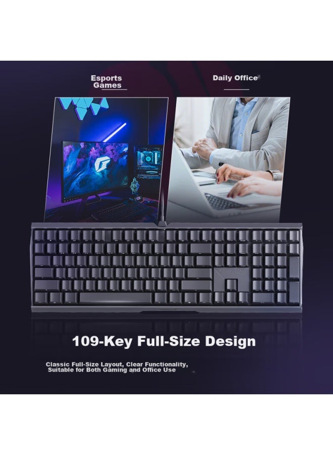 Cherry Mx3.0s Mechanical Keyboard, Gaming Keyboard, Esports Keyboard, Side-engraved Keycaps, Alloy Shell, Cherry Steel-free Structure, Black Brown Switch - Image 4
