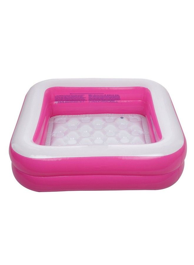 Aarushi حوض استحمام قابل للنفخ للأطفال (قد يختلف اللون بين الأخضر أو الوردي) - Image 3
