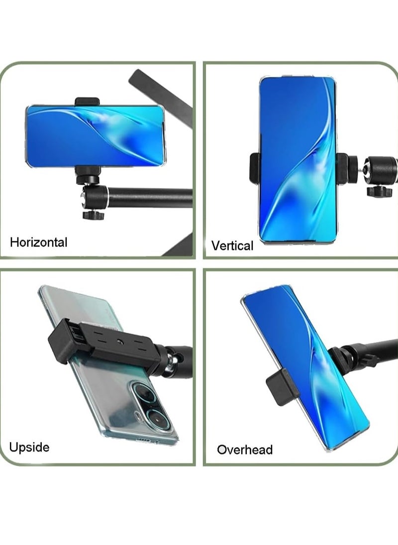 AMBERJACK Flexible Desktop Phone Mount, Projector Mount with 1/4 Screw, Heavy Duty Alloy Webcam Stand Projector Mount, Tabletop Mount for Ring Light Camera Smartphone Projector Sport Camera  - Image 3