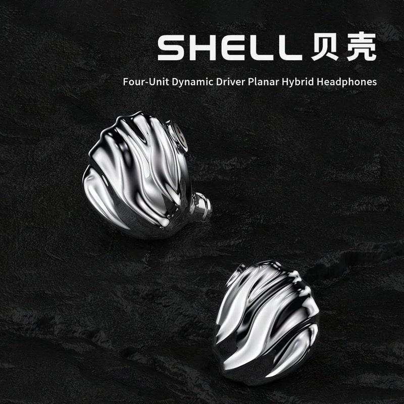 TRN Shell Hybrid Earphones, Quad-Unit Triple Dynamic + Planar Driver Acoustic Architecture Iem, No Mic - Image 2