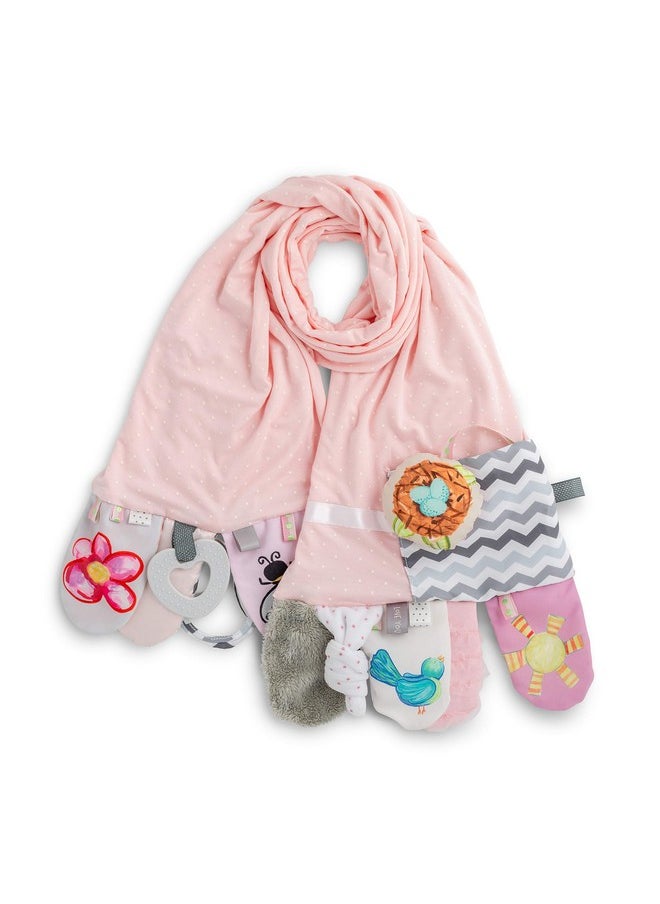 DEMDACO - Baby Activity Pretty Pink One Size Fits Most Polyester Fabric Fashion Scarf - Image 1