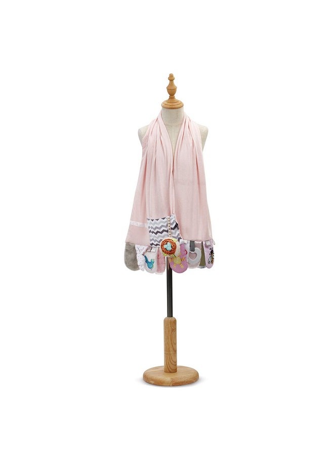 DEMDACO - Baby Activity Pretty Pink One Size Fits Most Polyester Fabric Fashion Scarf - Image 1