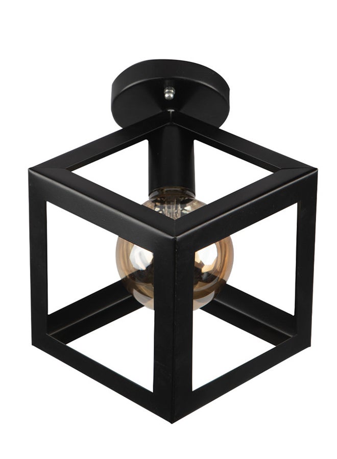 El Rawda Lighting Mandy Ceiling Lamp - Single | modern decorative LED E27 pendant light ceiling lamp hanging | suitable for any room | Color: Black | Size: 30x22 cm