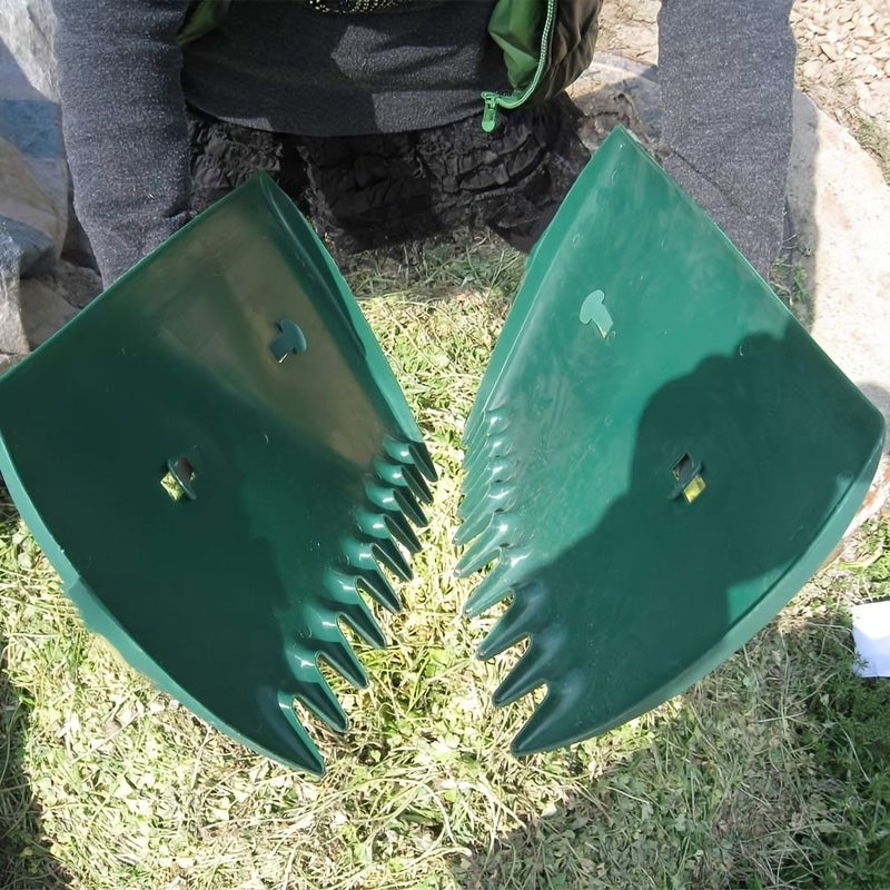 2pcs Leaf Grabbers Handheld Hazelnut Leaf Shovels Quick Lawn Clearing Fallen Leaf Collection Garden Yard Tools for Picking Up Leaves Grass Clippings Litter Protecting Hands - Image 5