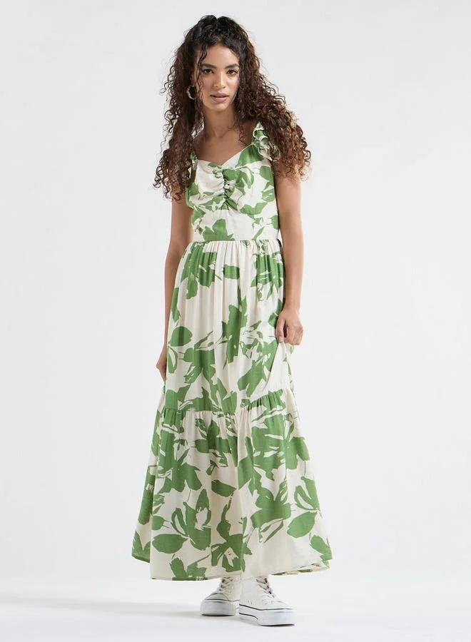 Splash FAV Floral Print Maxi Dress
