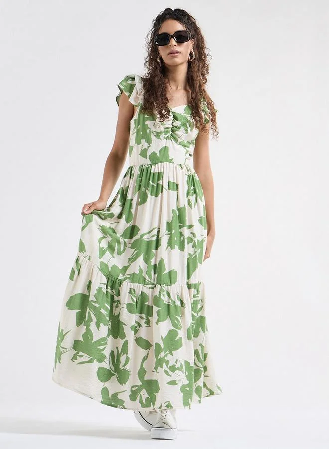 Splash FAV Floral Print Maxi Dress