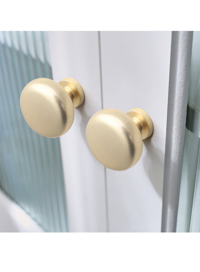 saykfoe 6 Pack Gold Cabinet Knobs, Vintage Cabinet Ring Pulls Dresser Handles Furniture Hardware for Kitchen Cupboard Drawers Closet Door,Easy to Install (Style 2) - Image 3