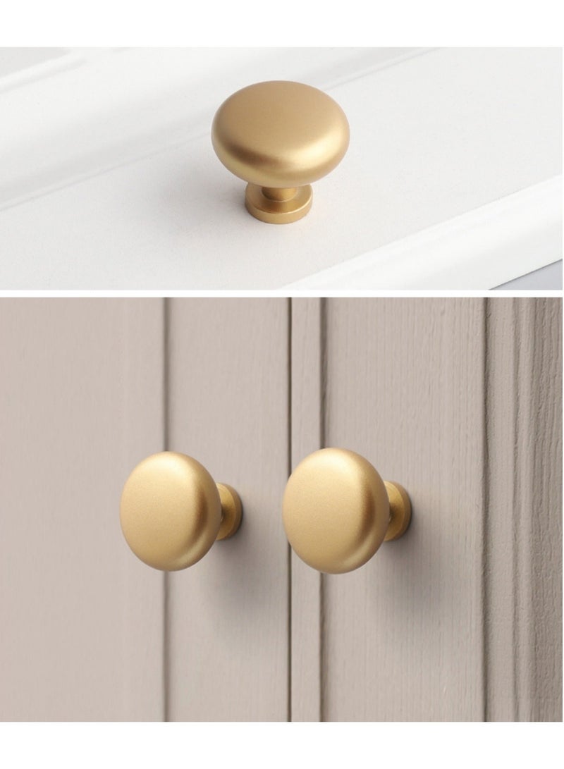 saykfoe 6 Pack Gold Cabinet Knobs, Vintage Cabinet Ring Pulls Dresser Handles Furniture Hardware for Kitchen Cupboard Drawers Closet Door,Easy to Install (Style 2) - Image 4