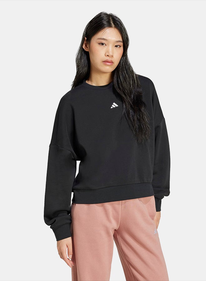 Adidas Essentials Small Logo Feelcozy Sweatshirt - Image 3