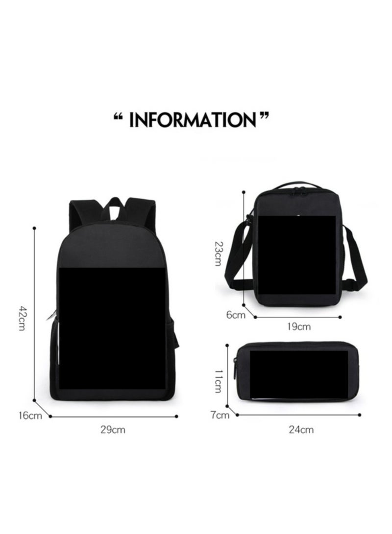 Spider Man school bag cartoon children backpack Spider Man No Return cartoon digital printing cartoon backpack backpack 29*16*42CM + shoulder bag 19*6*23CM + pencil case 24*7*11CM three-piece set - Image 2