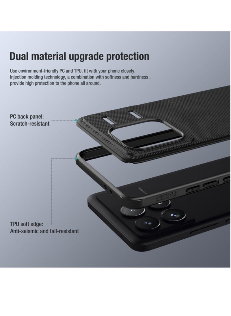 General - Case Compatible with Xiaomi Redmi K70/K70 Pro Case, Soft TPU Frame Hard PC Shell Shockproof Back Cover for Xiaomi Redmi K70/K70 Pro - Image 1