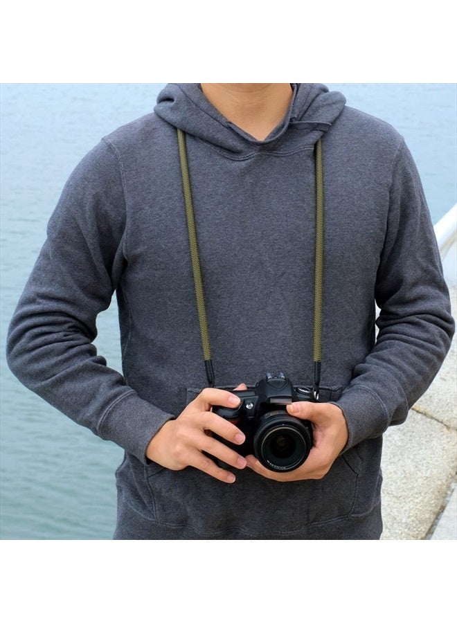 VKO Camera Strap Rope Compatible with Sony Canon Nikon Fuji DSLR SLR Mirrorless Camera Rope Strap 100cm Green - Image 4