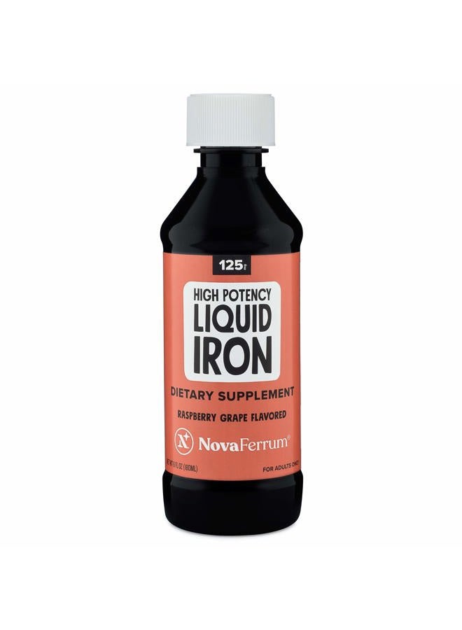 NovaFerrum Wow | 125 High Potency Liquid Iron Supplement | Liquid Iron for Adults | Iron Deficiency | 125mg of Iron Per 5mL Dose | Vegan Verified | Gluten Free Certified | Sugar Free - Image 2