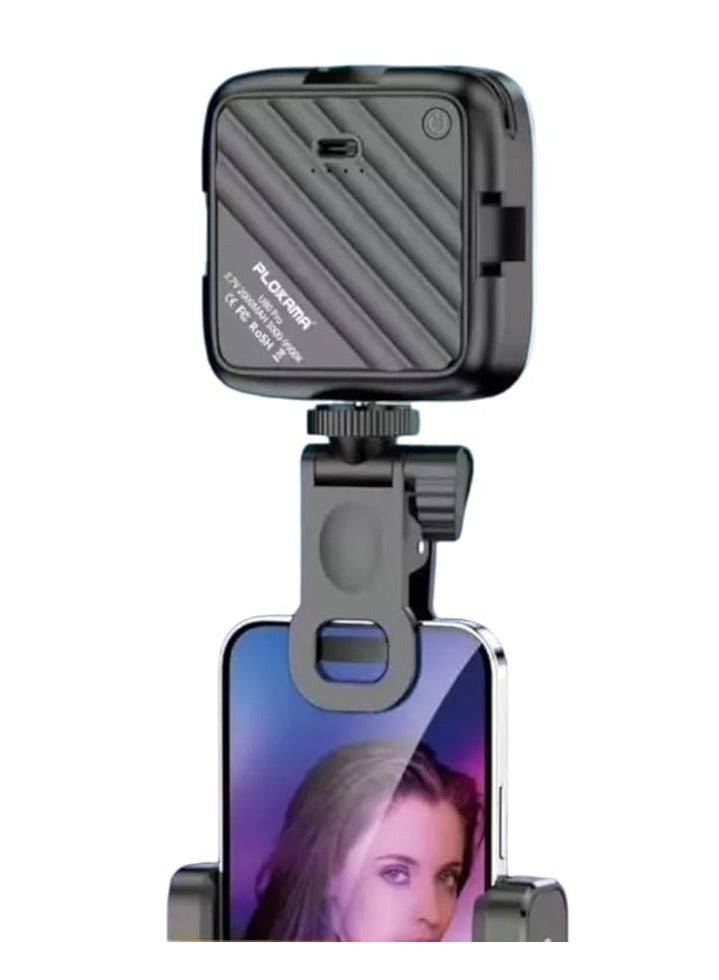 التخطيط ضوء حلقي U80 Pro RGB LED مع حامل هاتف صغير بـ 12 لونًا مختلفًا للتصوير الفيديو والتصوير الاحترافي - Image 2