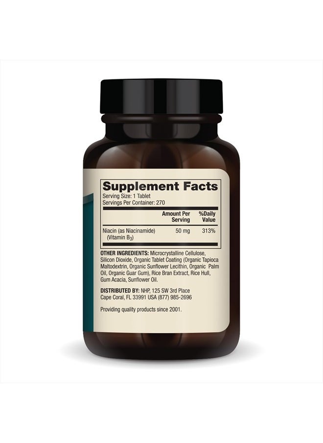 Dr. Mercola - نياسيناميد فيتامين ب3، 90 وجبة (270 قرصًا)، مكمل غذائي، أقراص صغيرة، لا يسبب الاحمرار، يدعم الصحة الأيضية، غير معدّل وراثيًا - Image 1