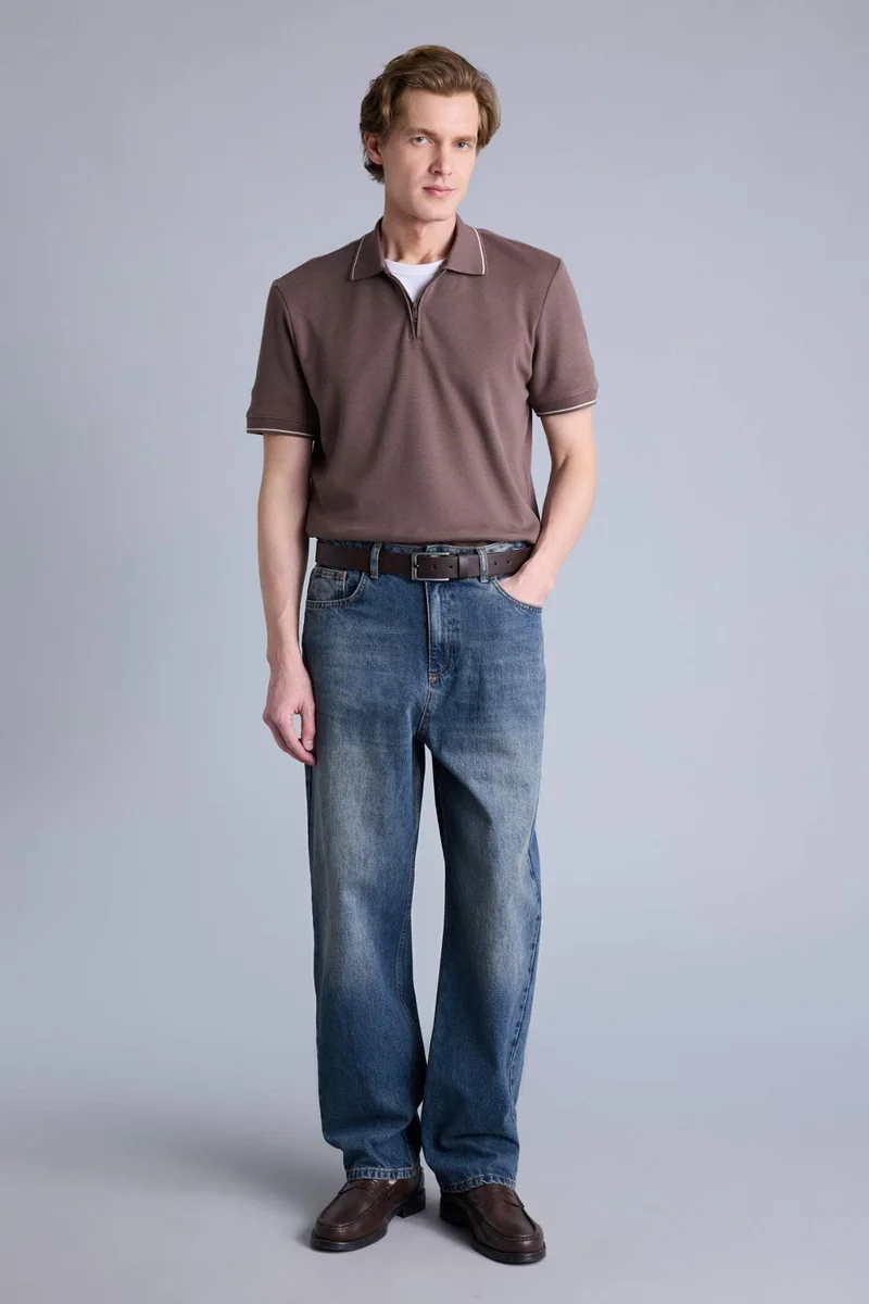 ديفاكتو Regular Fit Short Sleeve Polo T-Shirt