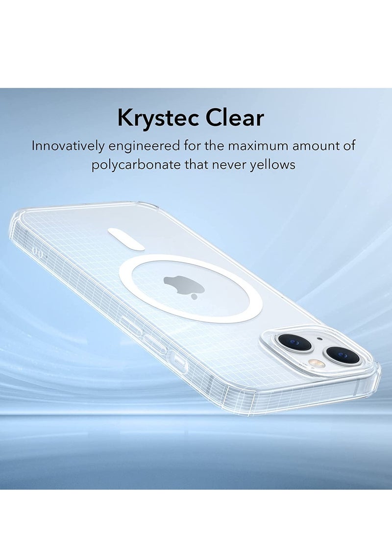 Generic iPhone 14 Plus Case MagSafe, Krystec Clear Magnetic Phone Case [Ultra-Yellowing Resistant], Shockproof Military-Grade Protection, HaloLock Cover for iPhone 14 Plus, Clear  - Image 4