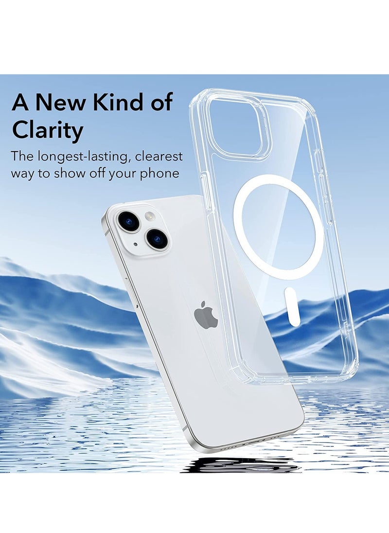 Generic iPhone 14 Plus Case MagSafe, Krystec Clear Magnetic Phone Case [Ultra-Yellowing Resistant], Shockproof Military-Grade Protection, HaloLock Cover for iPhone 14 Plus, Clear  - Image 5
