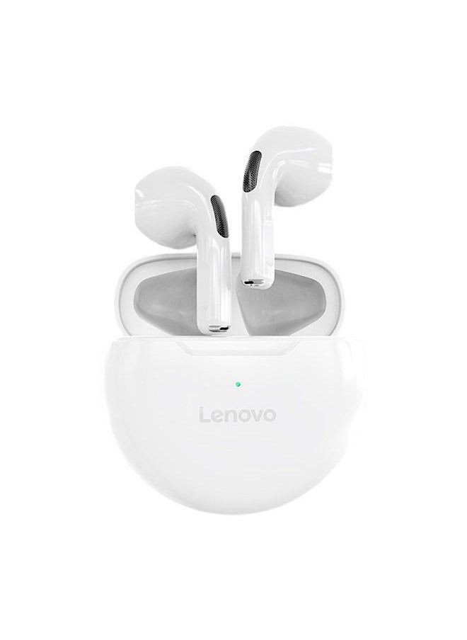 Lenovo Group Limited - Lenovo HT38 True Wireless Stereo Earphone BT5.0 In-ear Earbuds HiFi Sound/HD Call/Touch Control/Game No Latancy Headset with Mic Compatible with Andriod/iOS/Windows White - Image 1