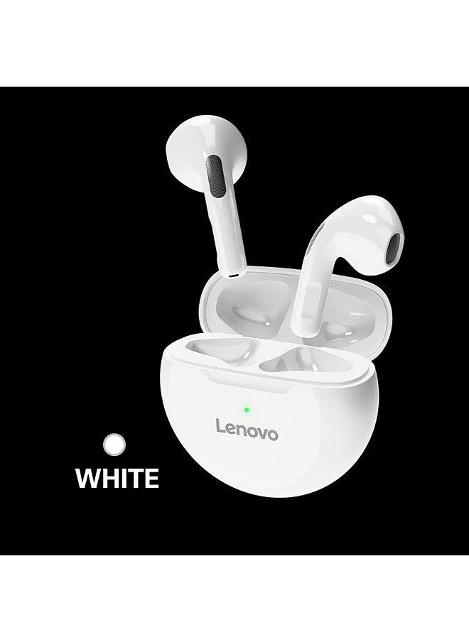 Lenovo Group Limited - Lenovo HT38 True Wireless Stereo Earphone BT5.0 In-ear Earbuds HiFi Sound/HD Call/Touch Control/Game No Latancy Headset with Mic Compatible with Andriod/iOS/Windows White - Image 1