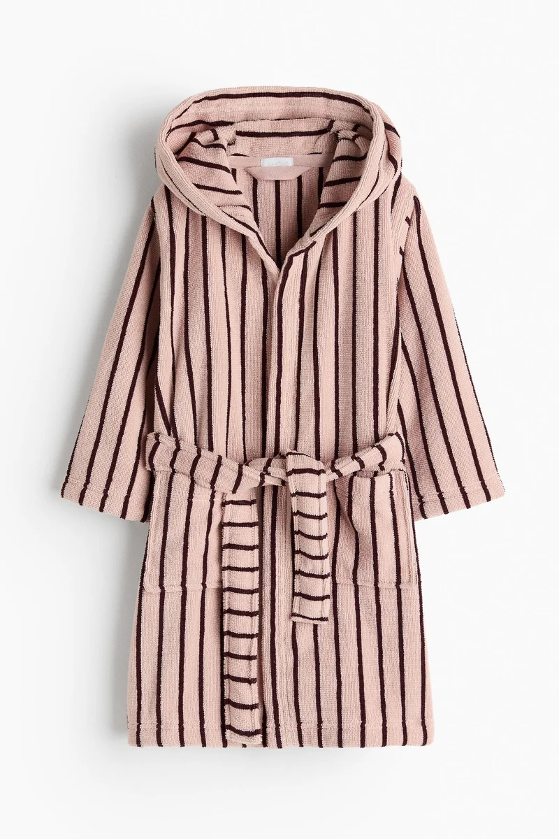 H&M Printed cotton terry dressing gown