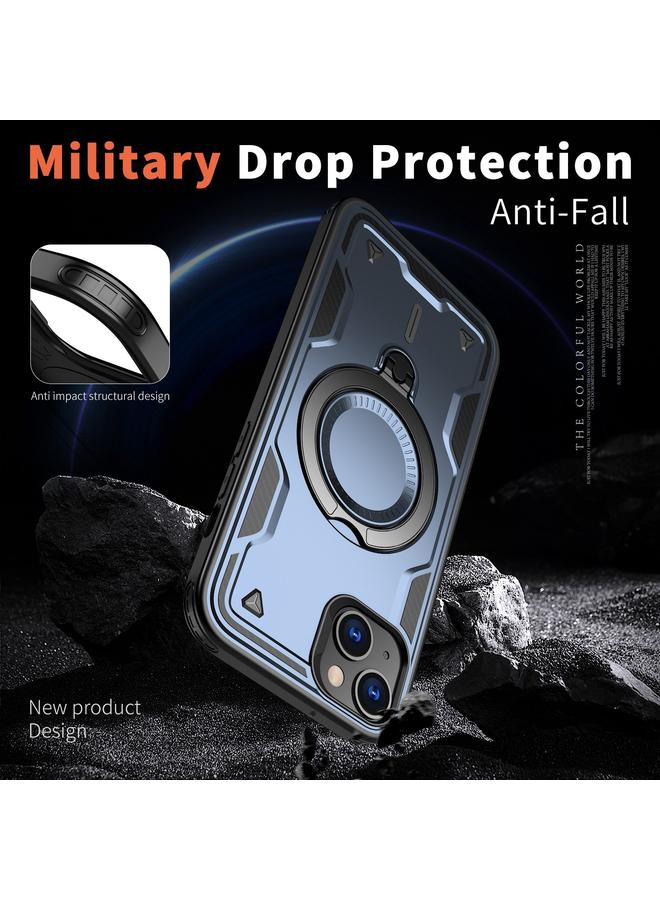 زبون جراب لهاتف iPhone 13 PC Hybrid TPU Armor MagSafe Ring Holder جراب هاتف - Image 4