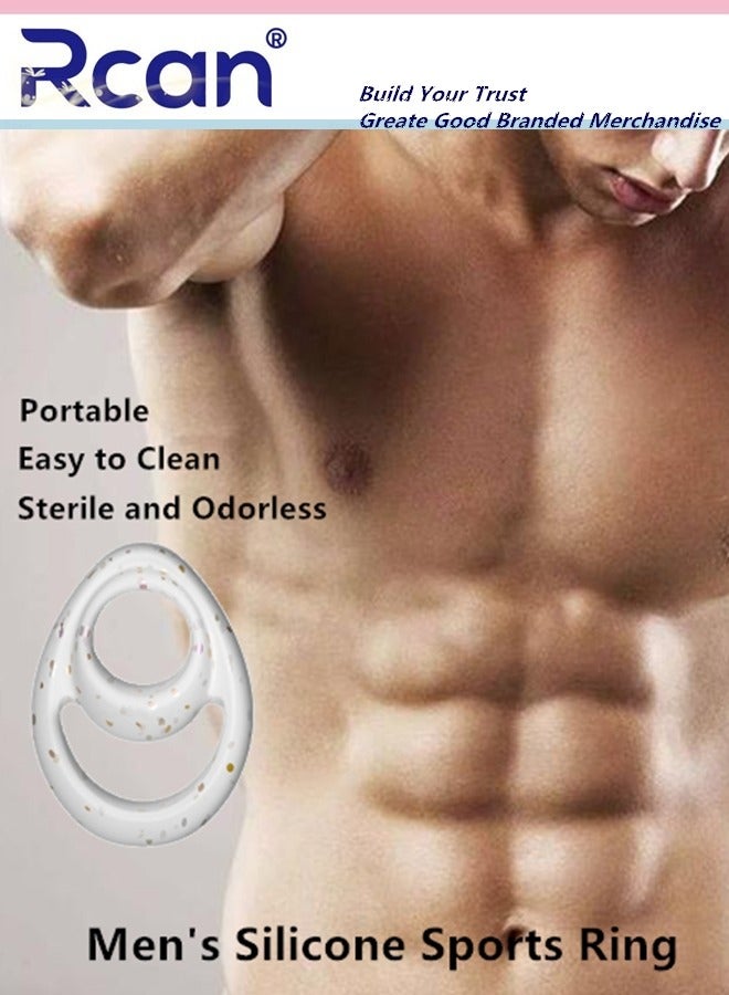 Rcan Silicone Elastic Men Sports Ring Easy Stretch Resistance Tear Resistance Exercise Ring Extended Endurance Waterproof Wear Resistant Soft Suitable for Male Sports Home - Image 1